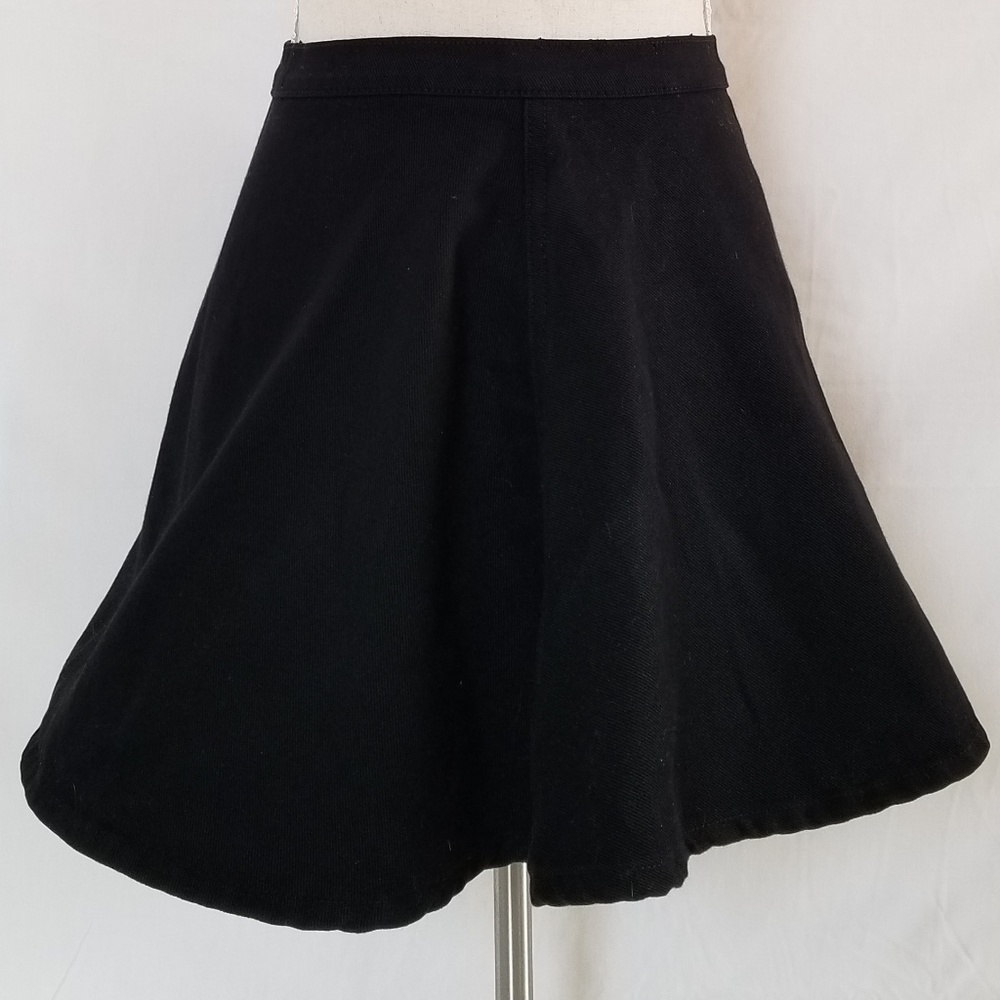 American Apparel Black Jean Skirt